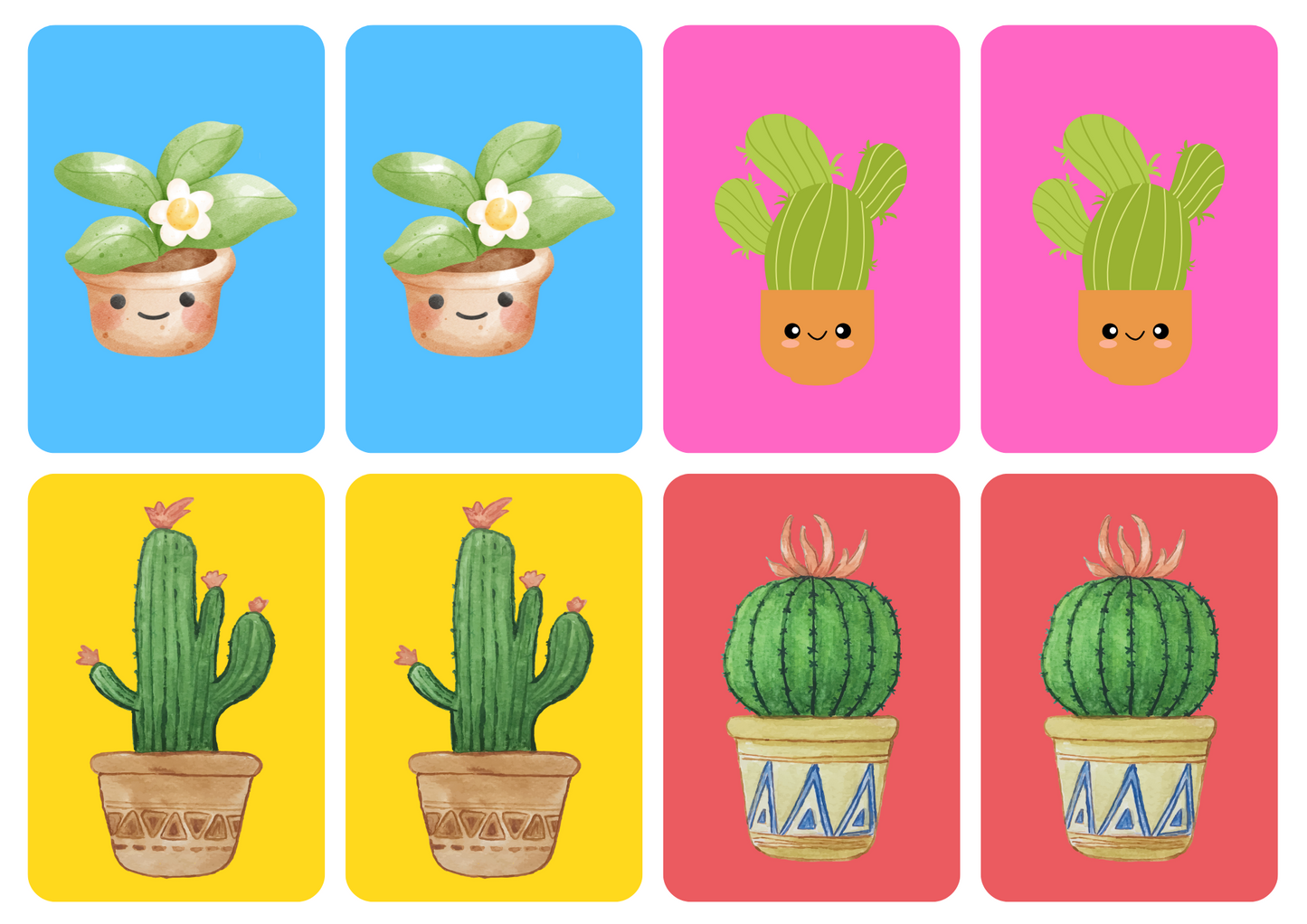 Matching cards thema 'Planten'