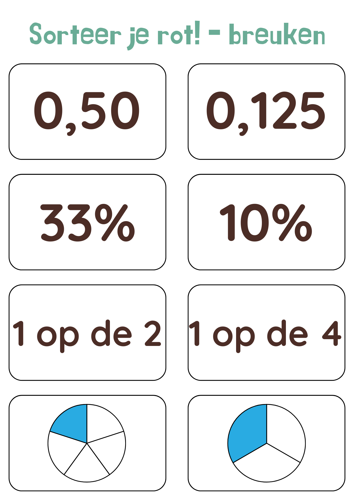Sorteer je rot! - breuken - gratis download