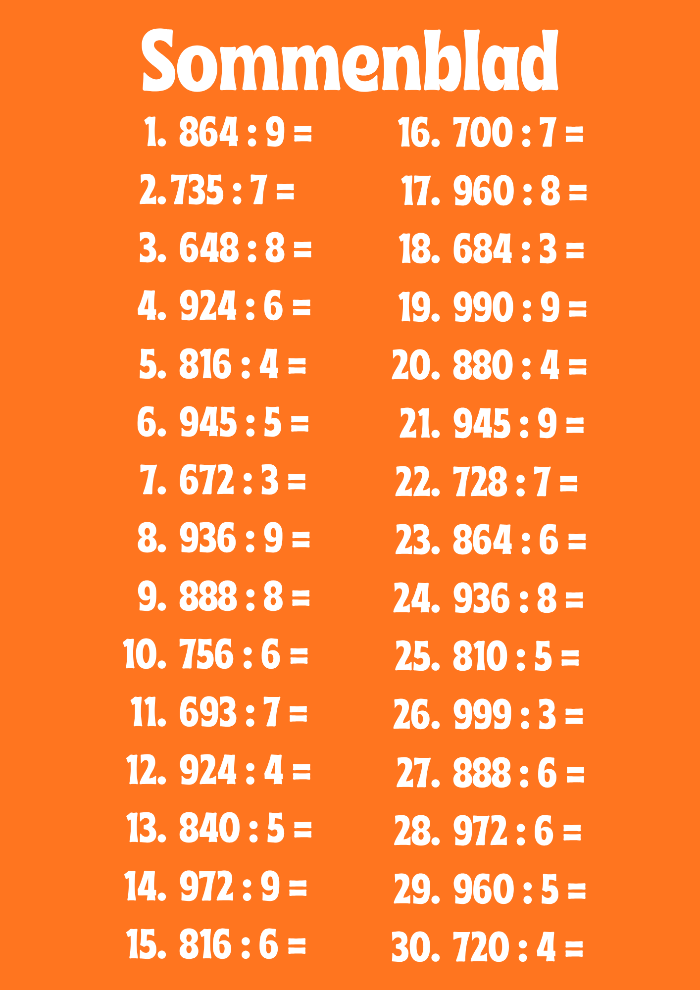 Koningsdag rekenspel!