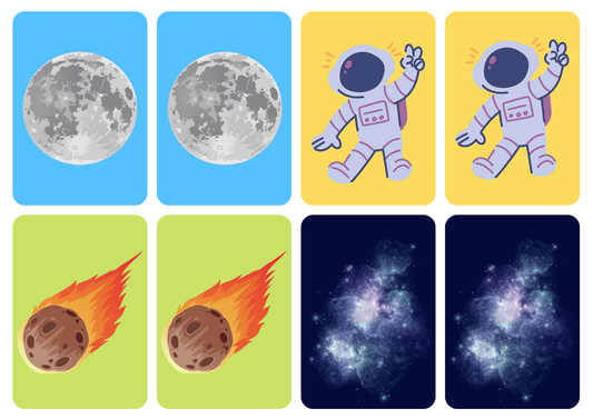 Matching cards - thema 'Ruimte'
