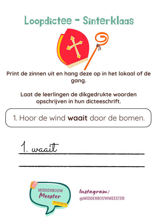 Loopdictee - Sinterklaas