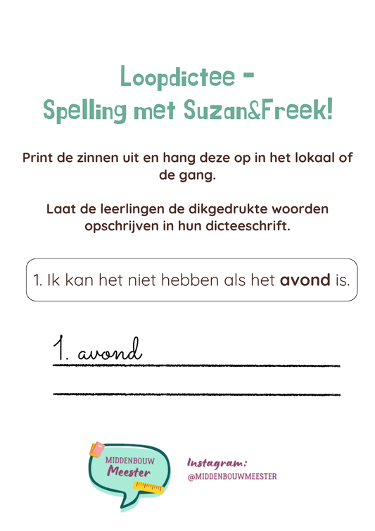 Loopdictee met Suzan & Freek! - gratis download