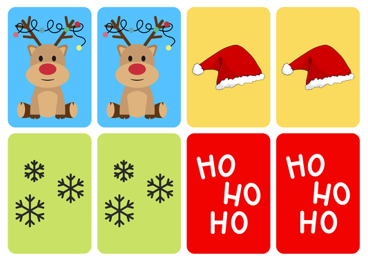 Matching cards thema 'kerst'