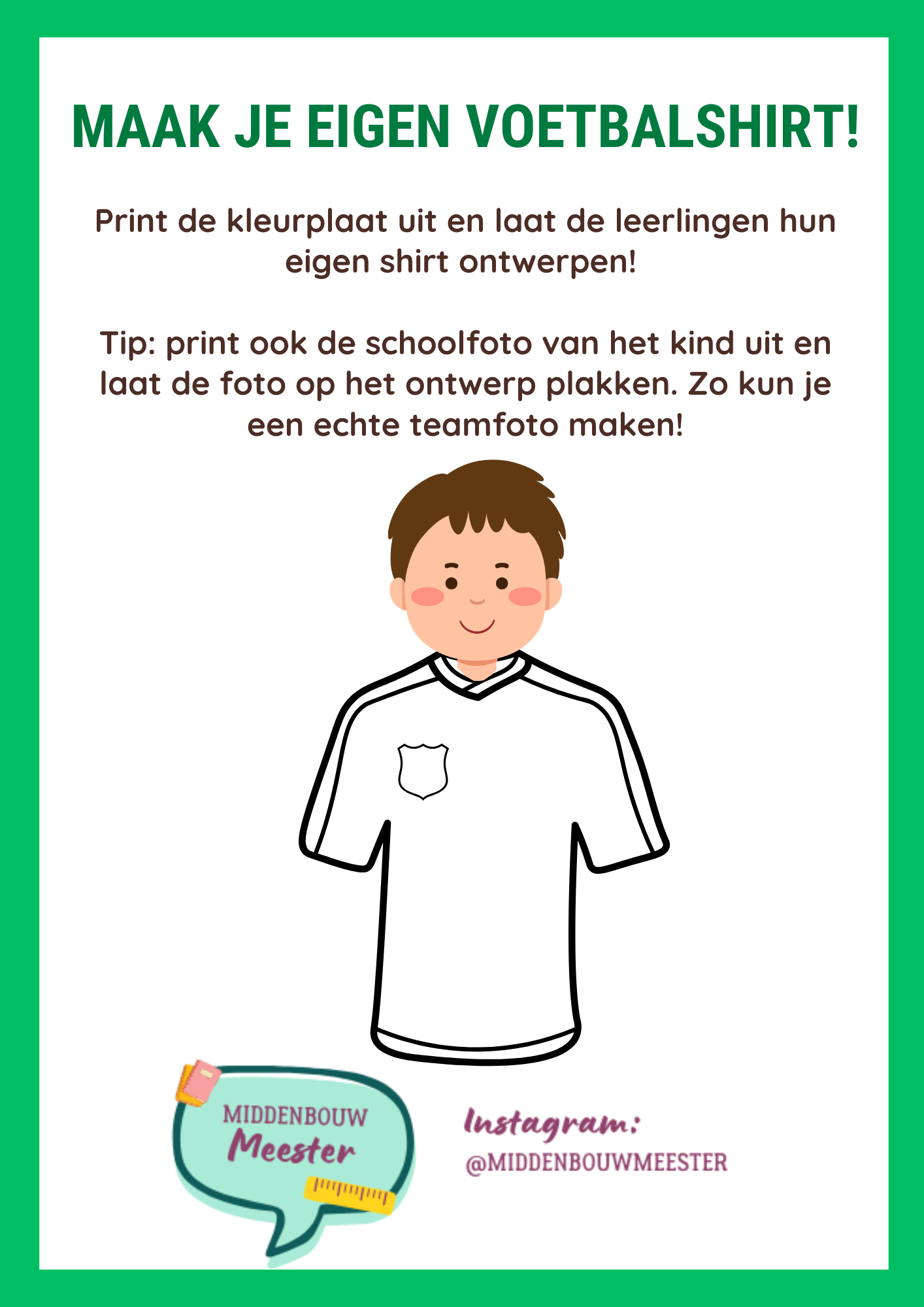 Maak je eigen voetbalshirt!