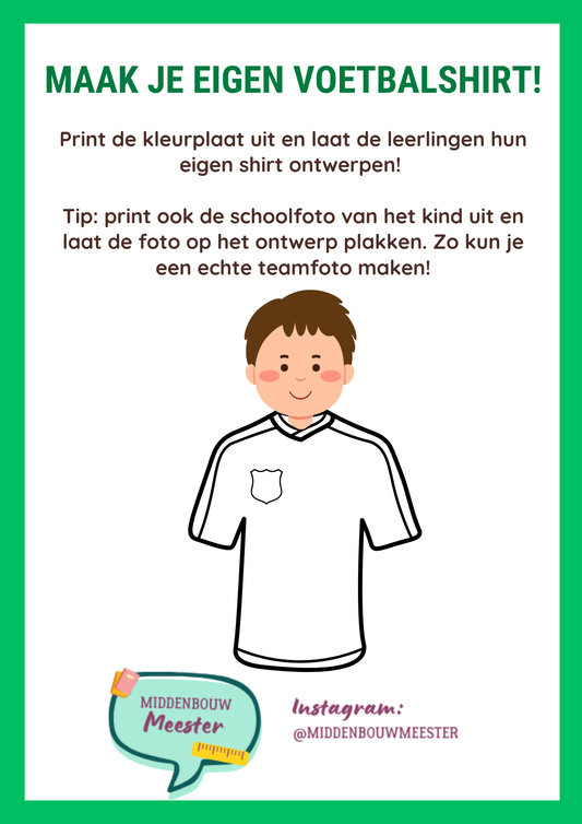 Maak je eigen voetbalshirt!
