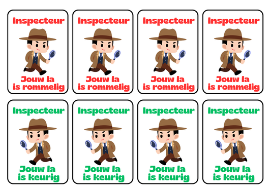 Inspecteur kaartjes - gratis download