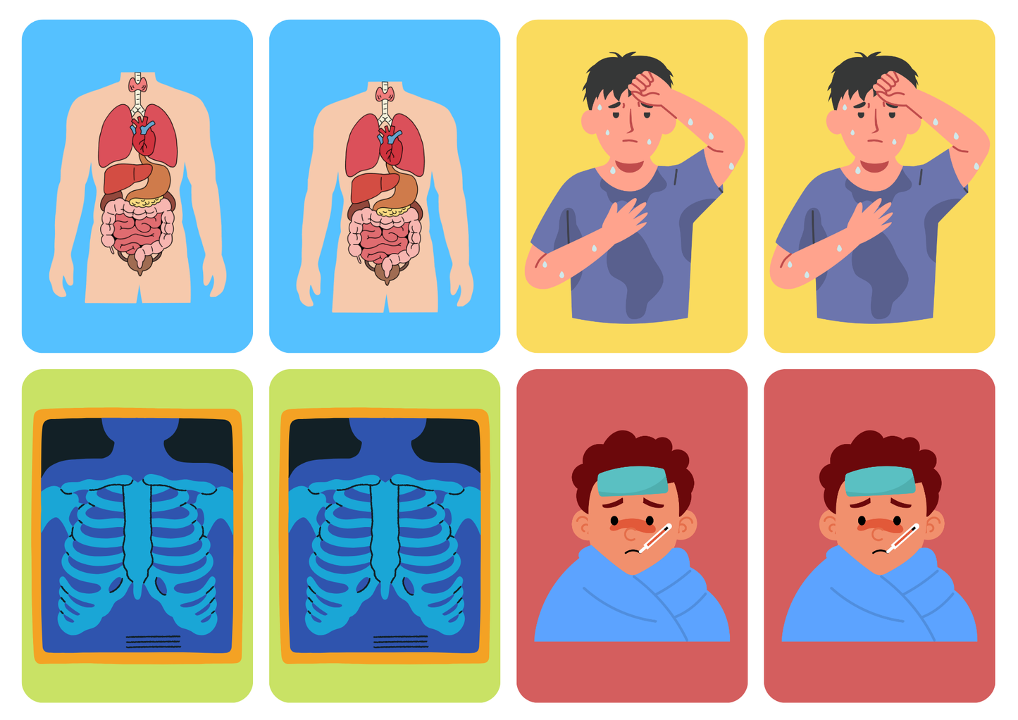 Matching cards thema 'Lijf'