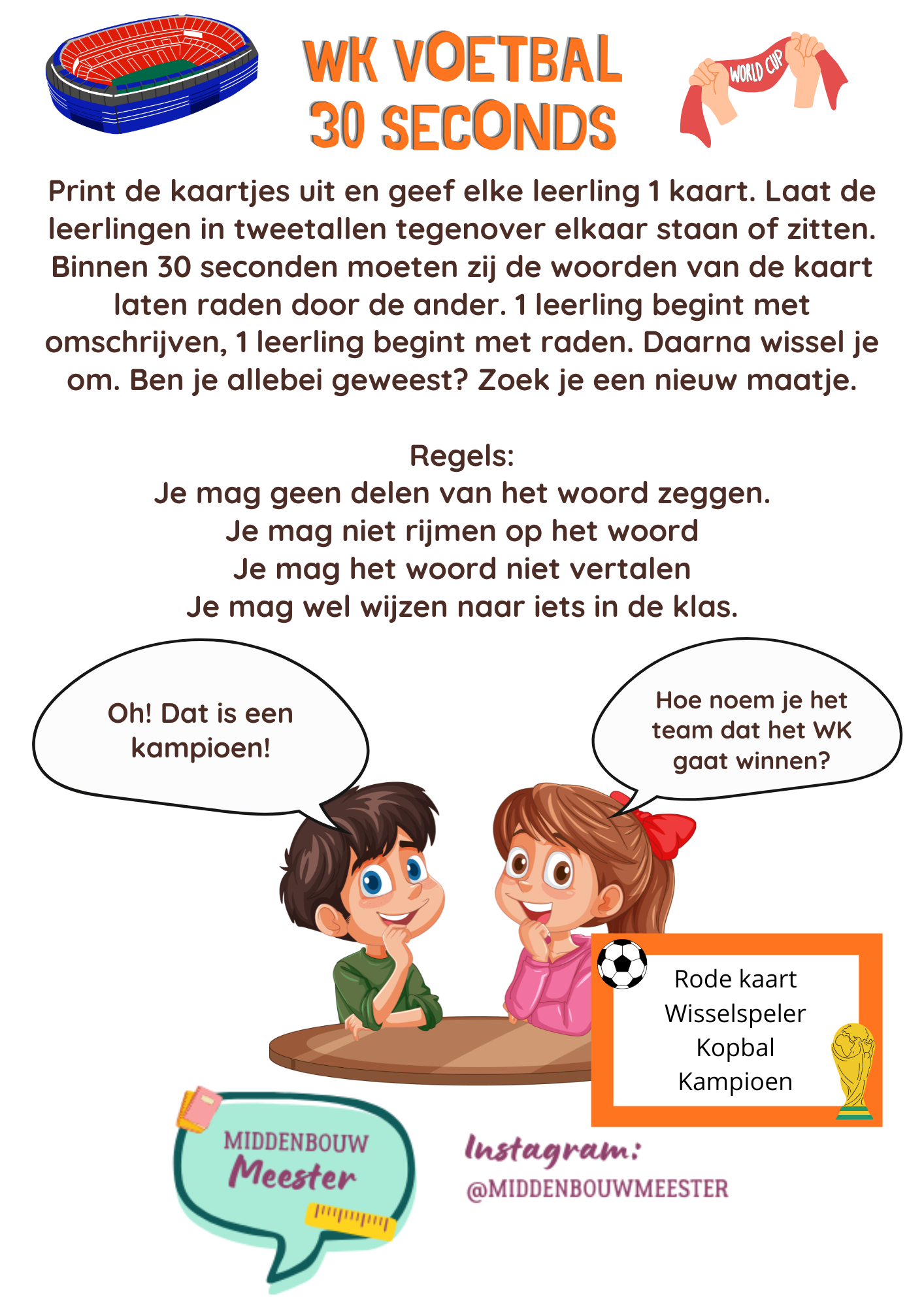 30 seconds thema 'WK voetbal'