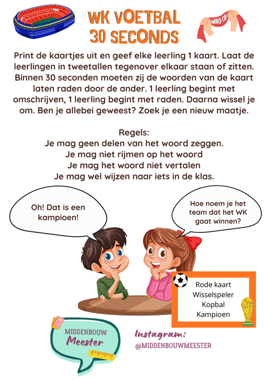 30 seconds thema 'WK voetbal'