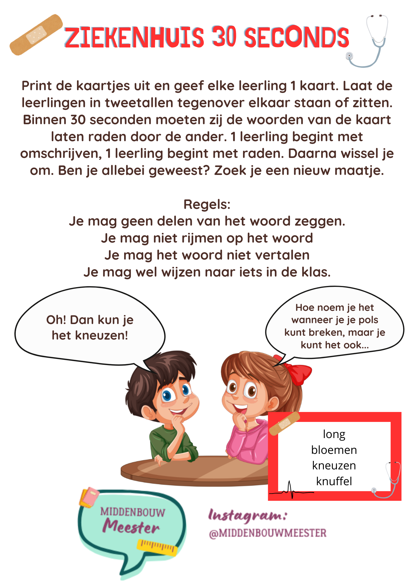 30 seconds - thema Ziekenhuis