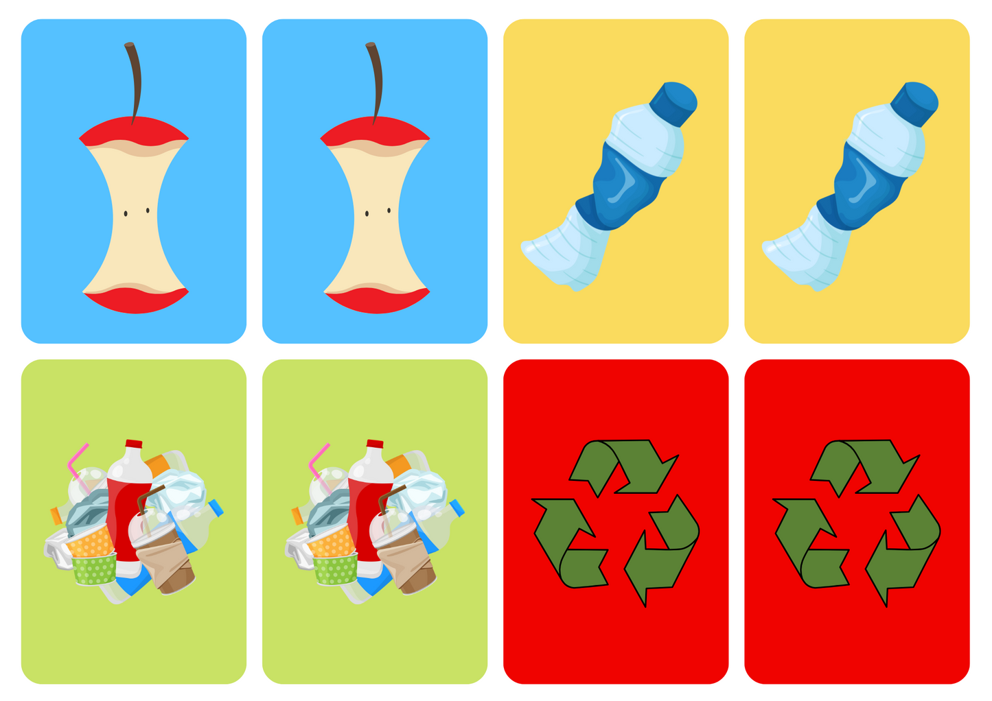 Matching cards - thema 'Milieu'