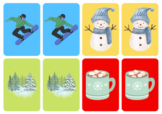 Matching cards thema 'Seizoenen'