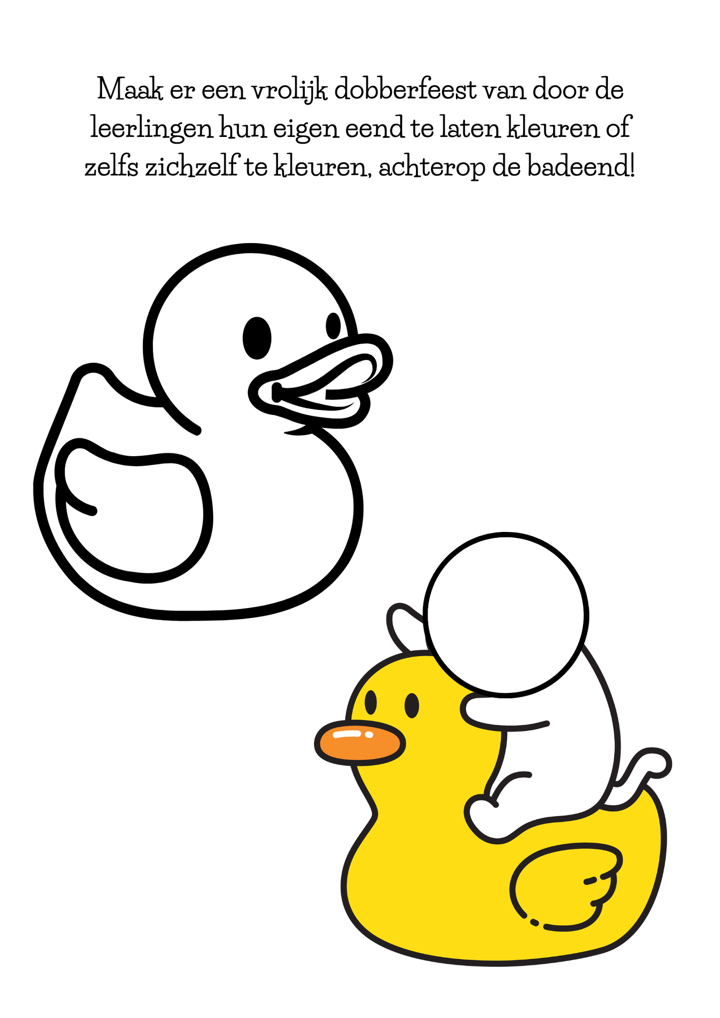 Dagritmekaarten thema 'Badeendjes'