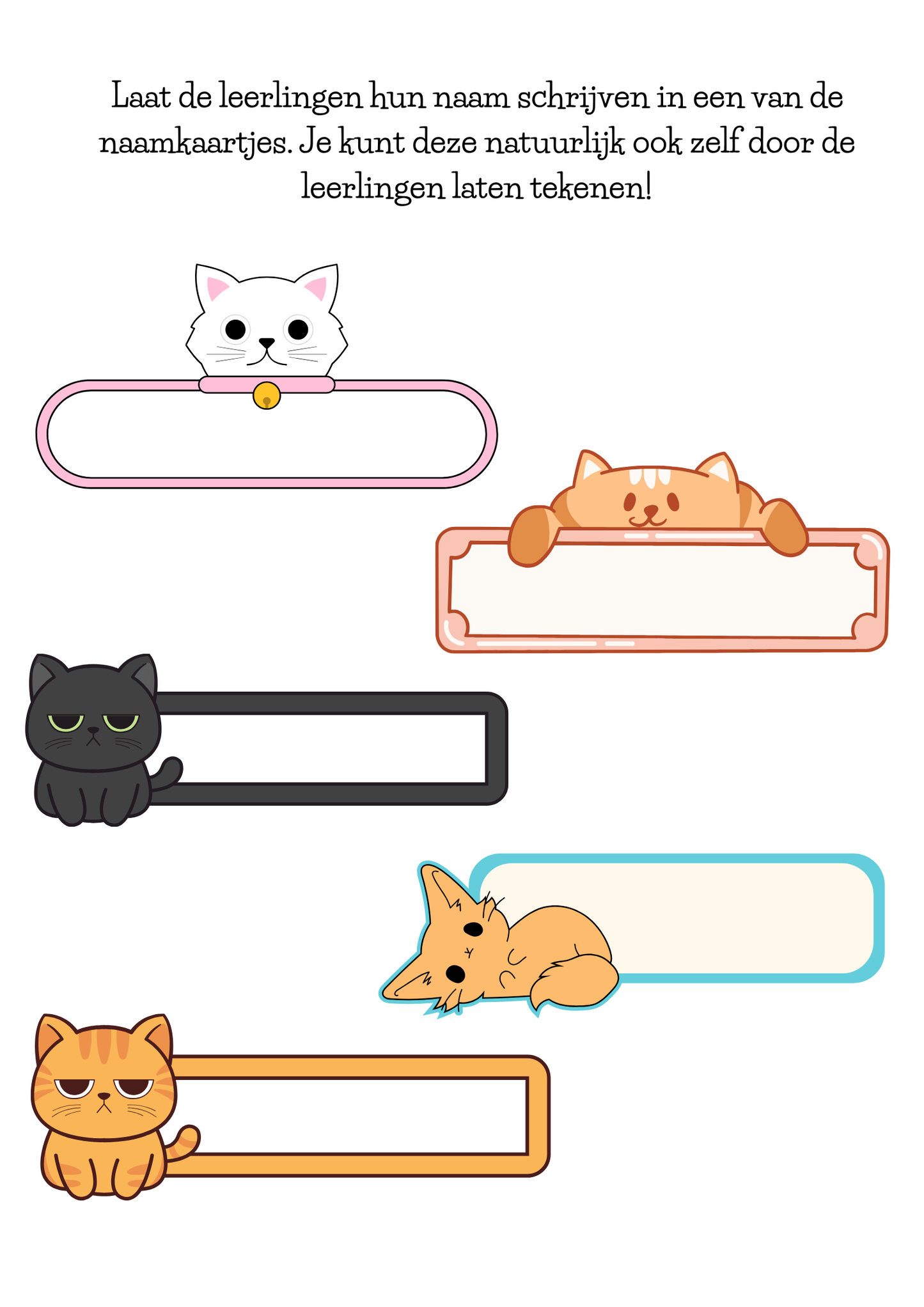 Dagritmekaarten thema 'Katten'