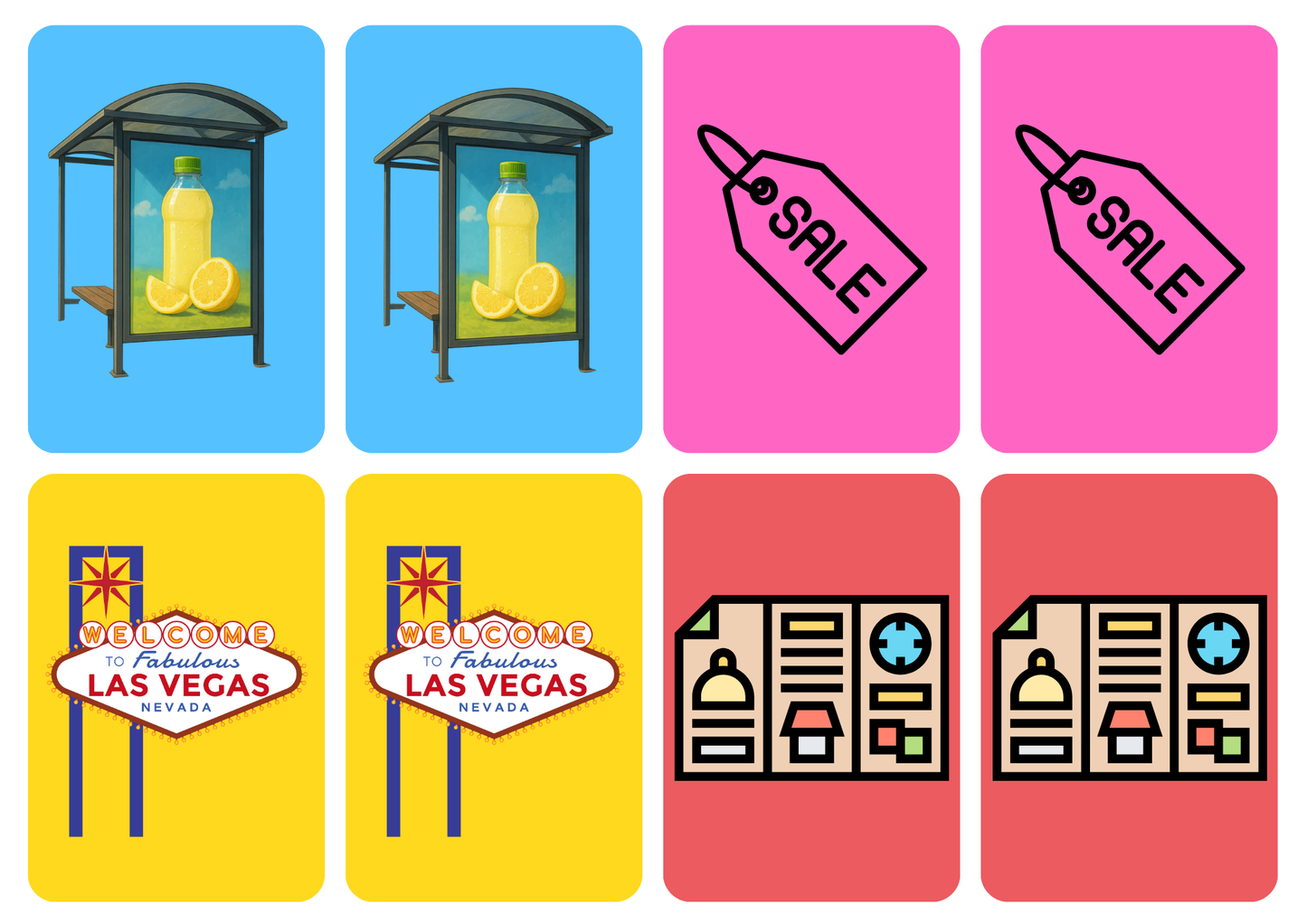 Matching cards thema 'Reclame'