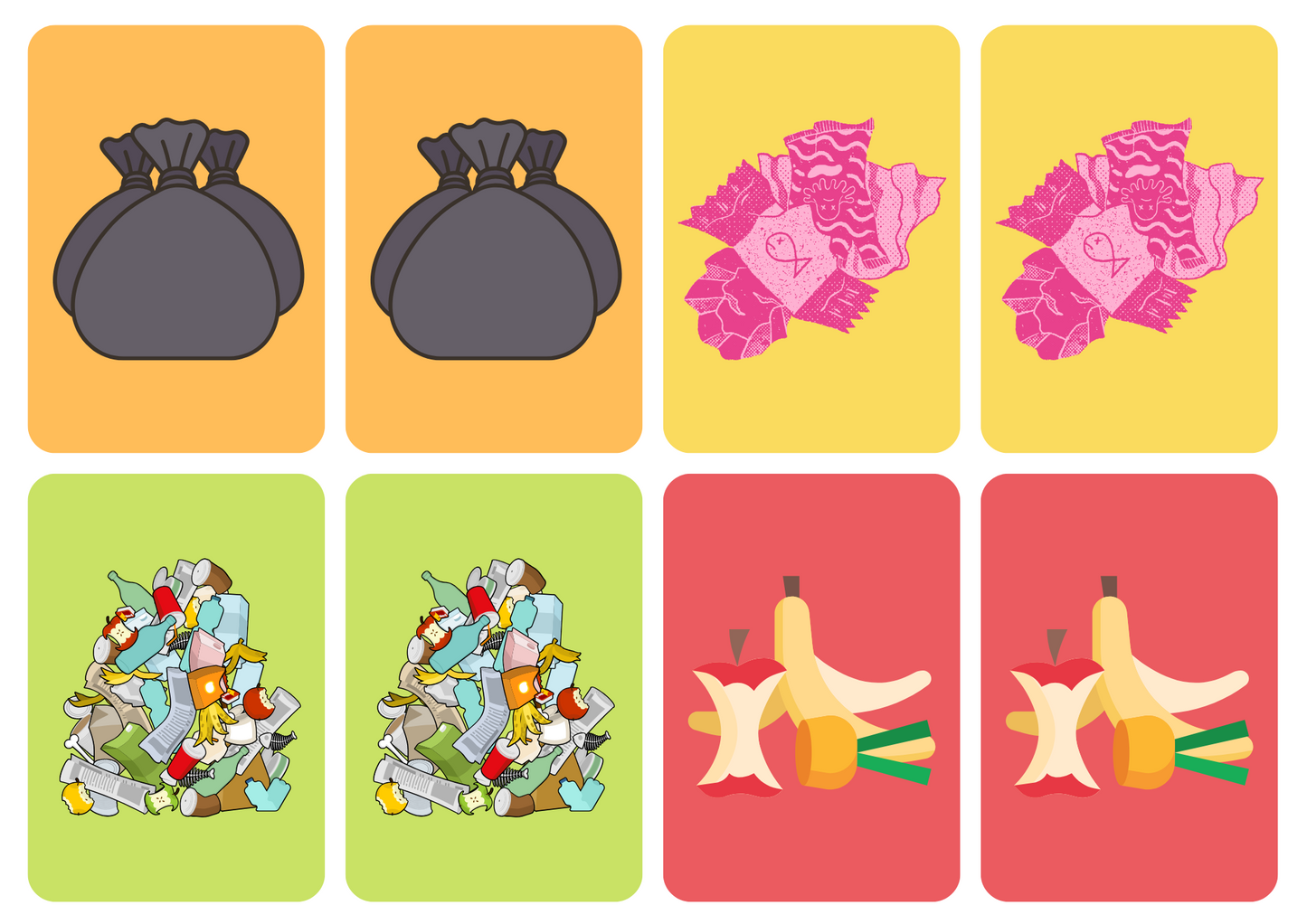 Matching cards - thema 'Milieu'