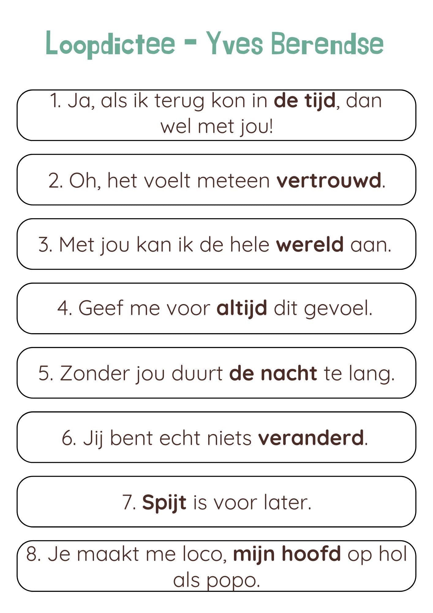 Loopdictee Yves Berendse - gratis download