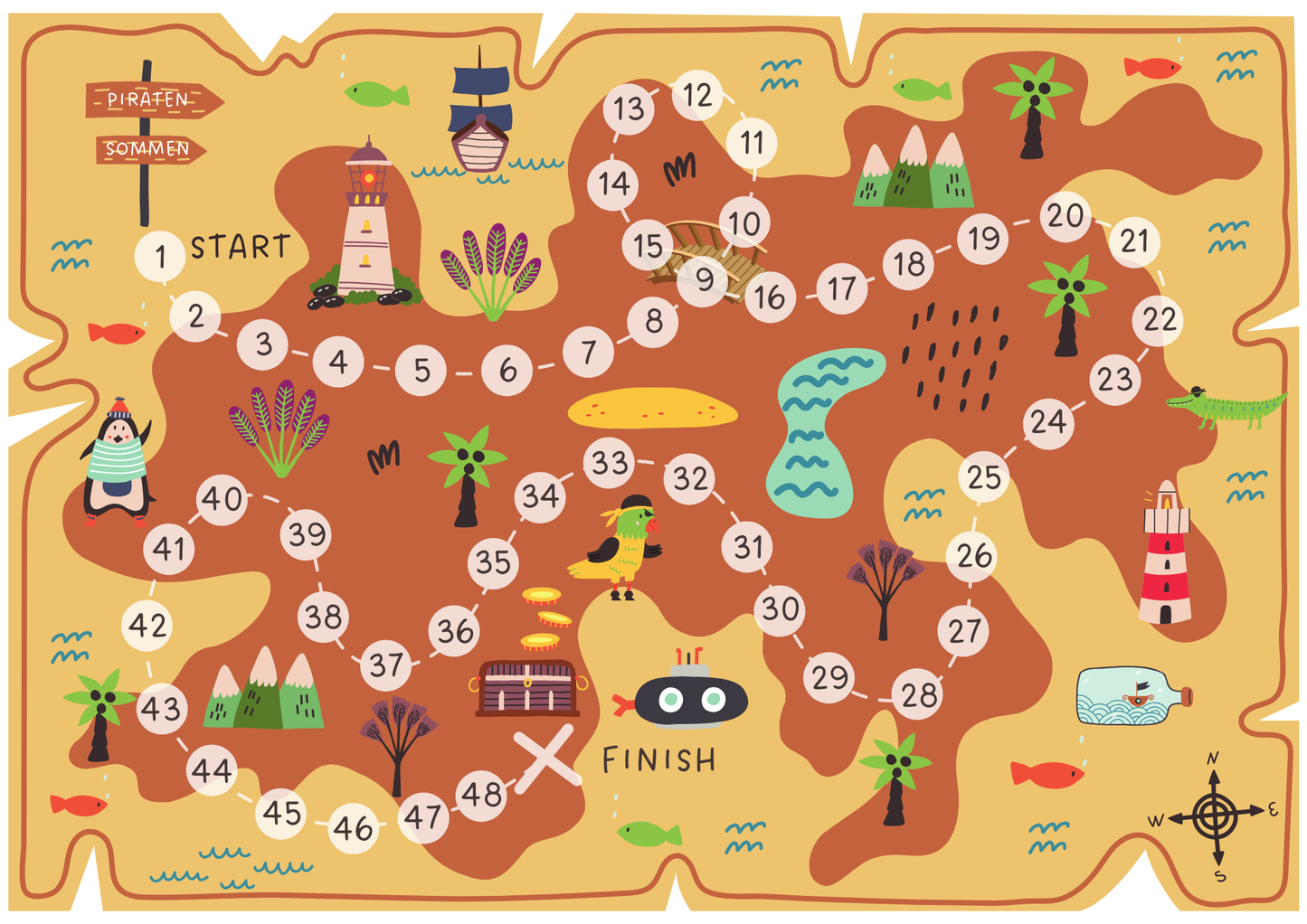 Piraten sommen! - getalbegrip tot 1000