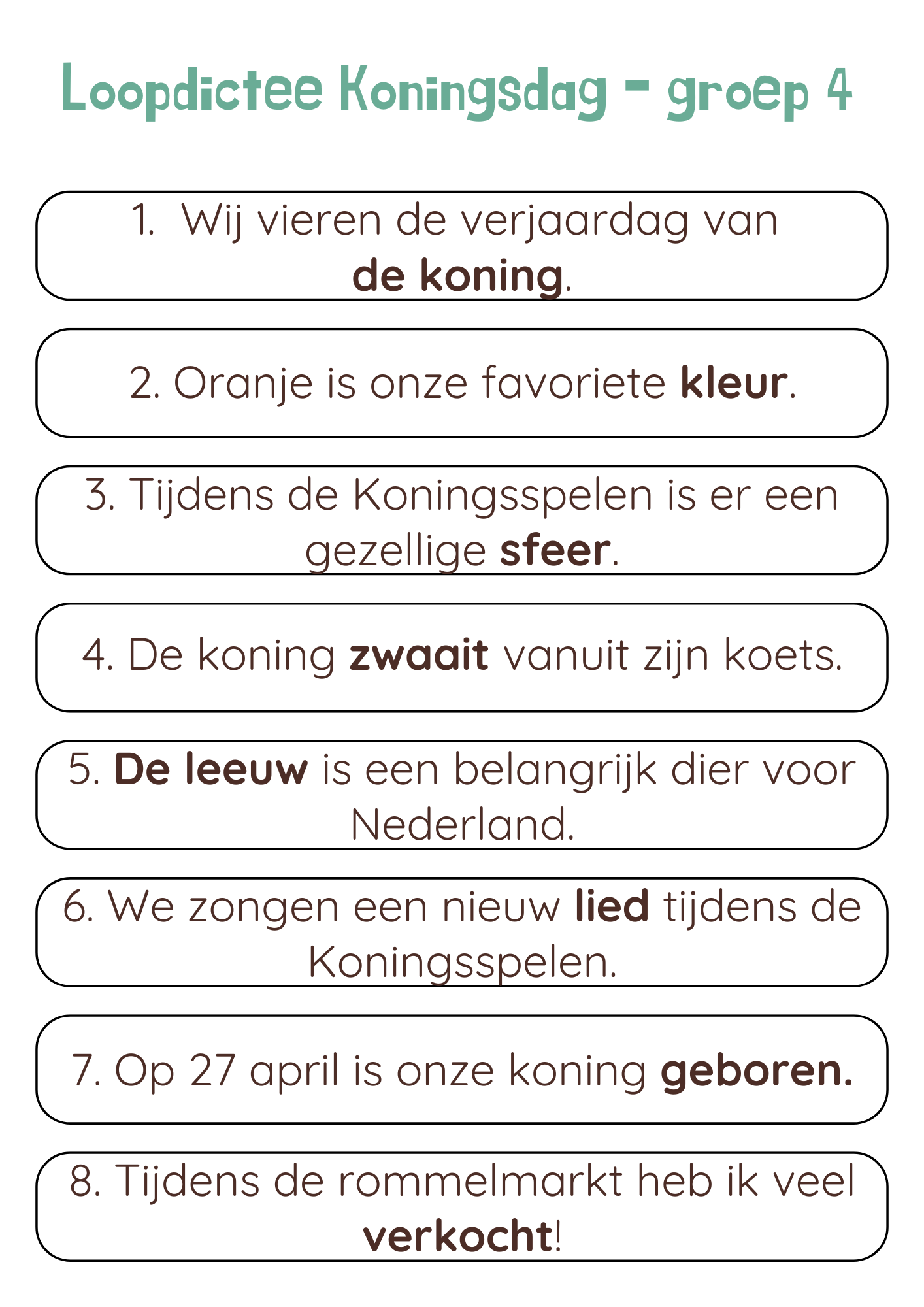 Koningsdag-bundel / Koningsspelen-bundel