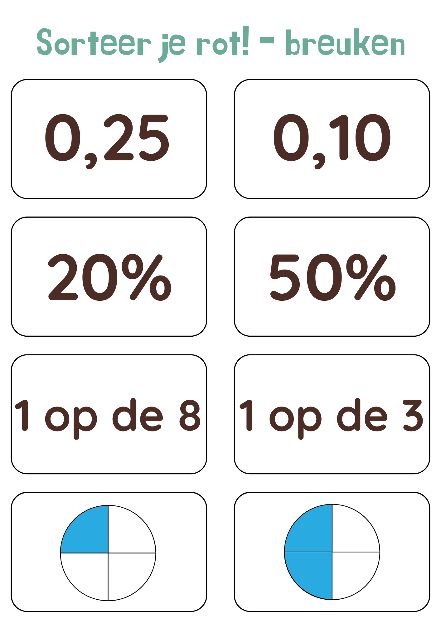 Sorteer je rot! - breuken - gratis download