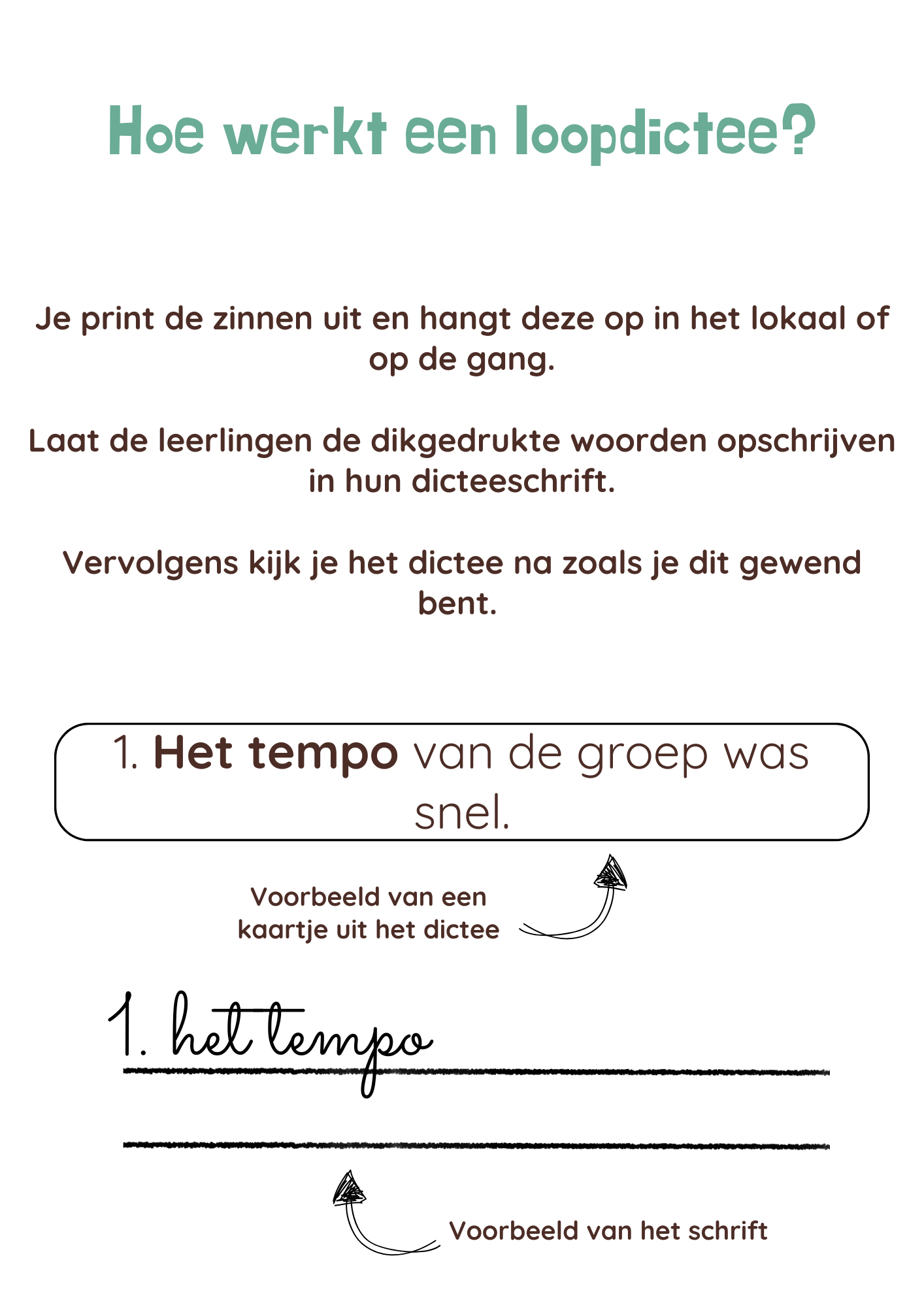 Loopdictee bundel alle spellingscategorieën - groep 7-8