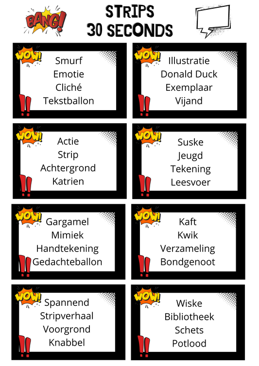 30 seconds thema 'Strips'