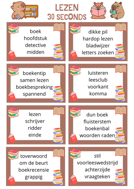 30 seconds - thema 'Lezen'