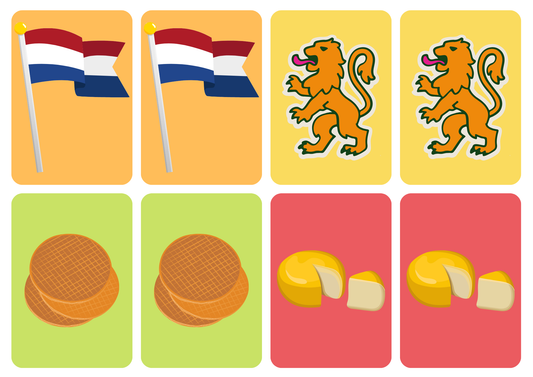 Matching cards thema 'Koningsdag'