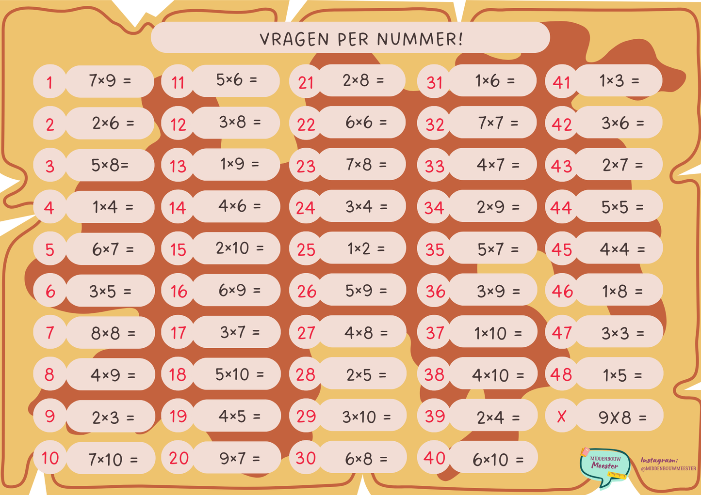 Piraten spel! - keersommen t/m 10