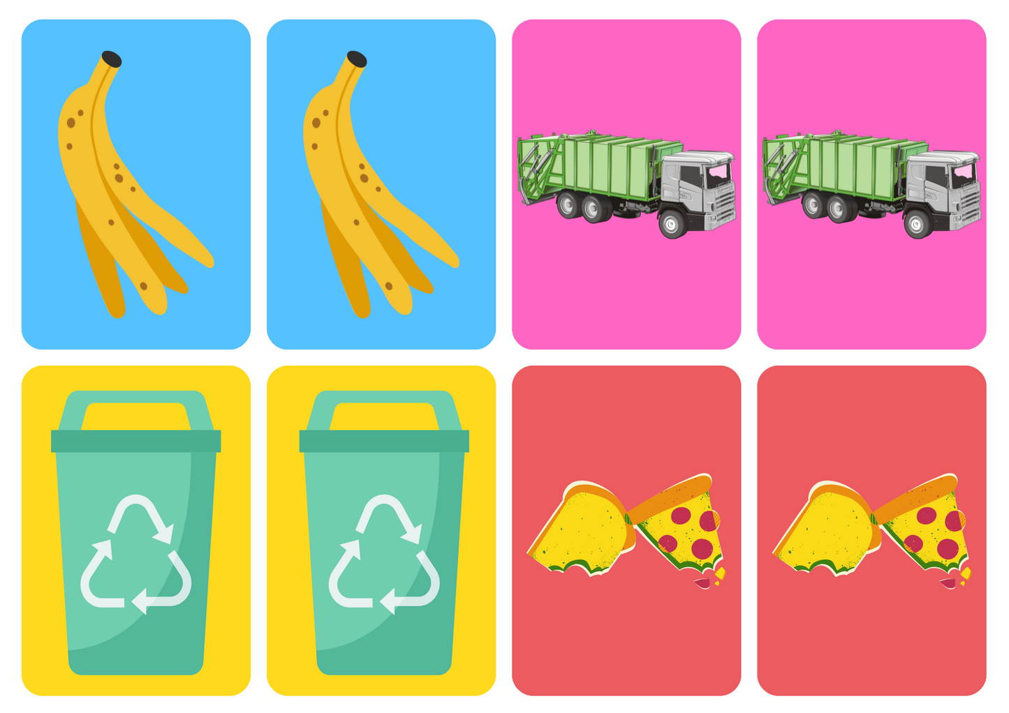 Matching cards - thema 'Milieu'