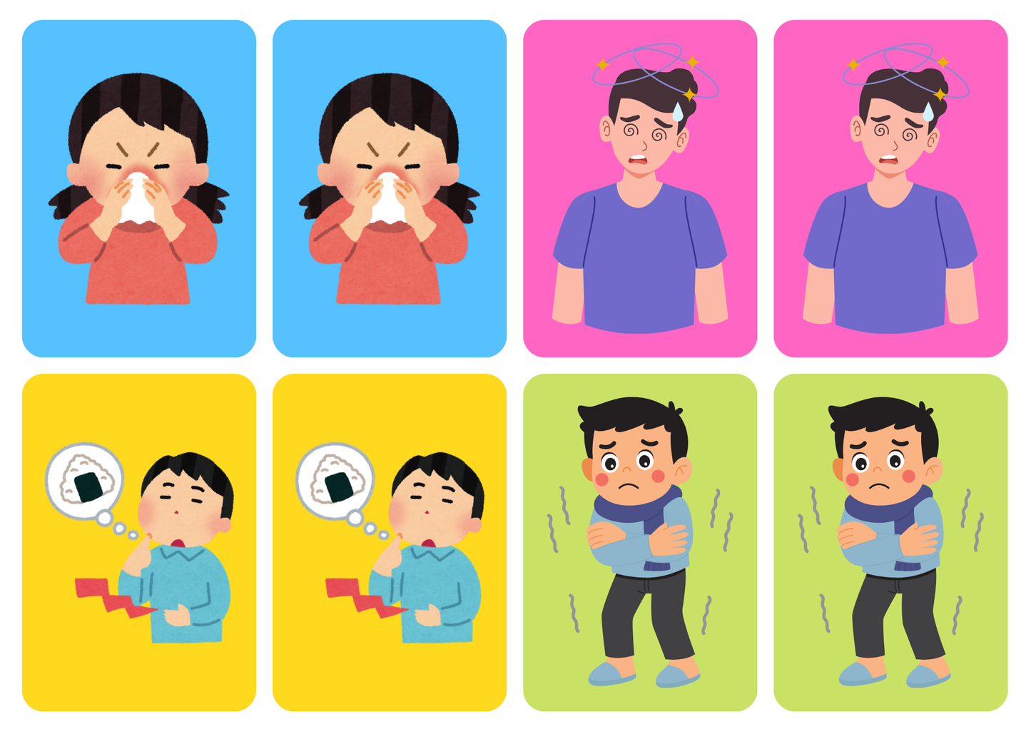 Matching cards thema 'Lijf'