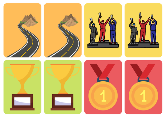 Matching cards thema Racen