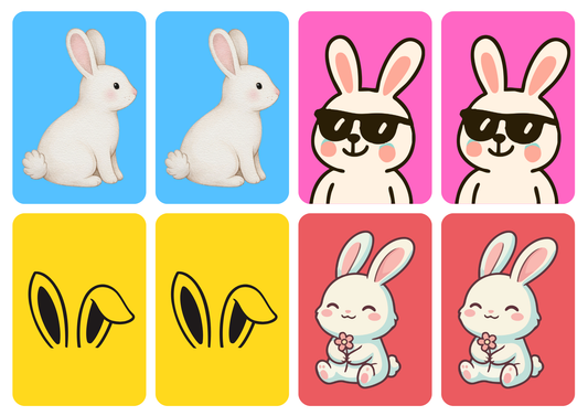 Matching cards thema 'Konijnen'