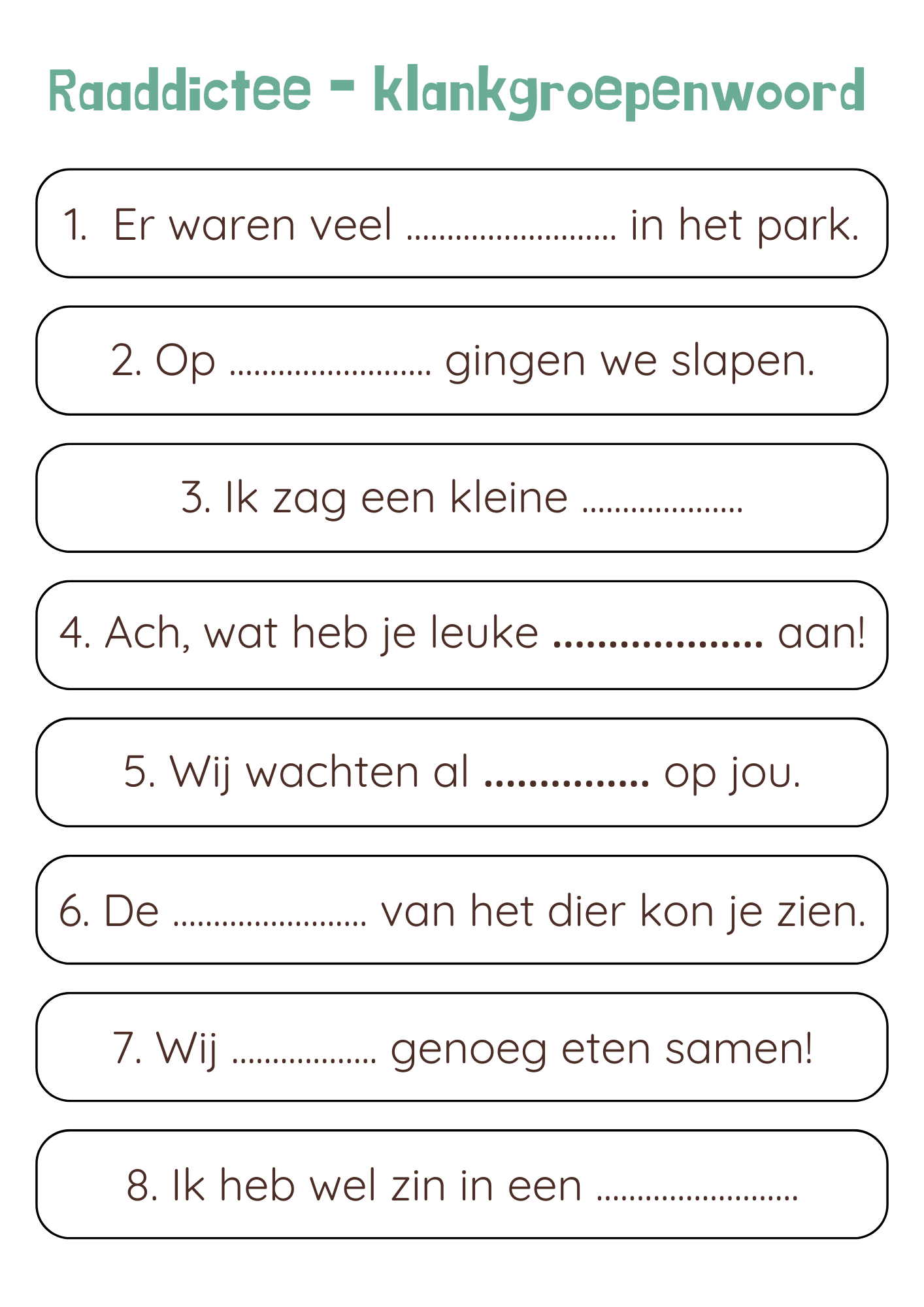 Raaddictee-bundel groep 5