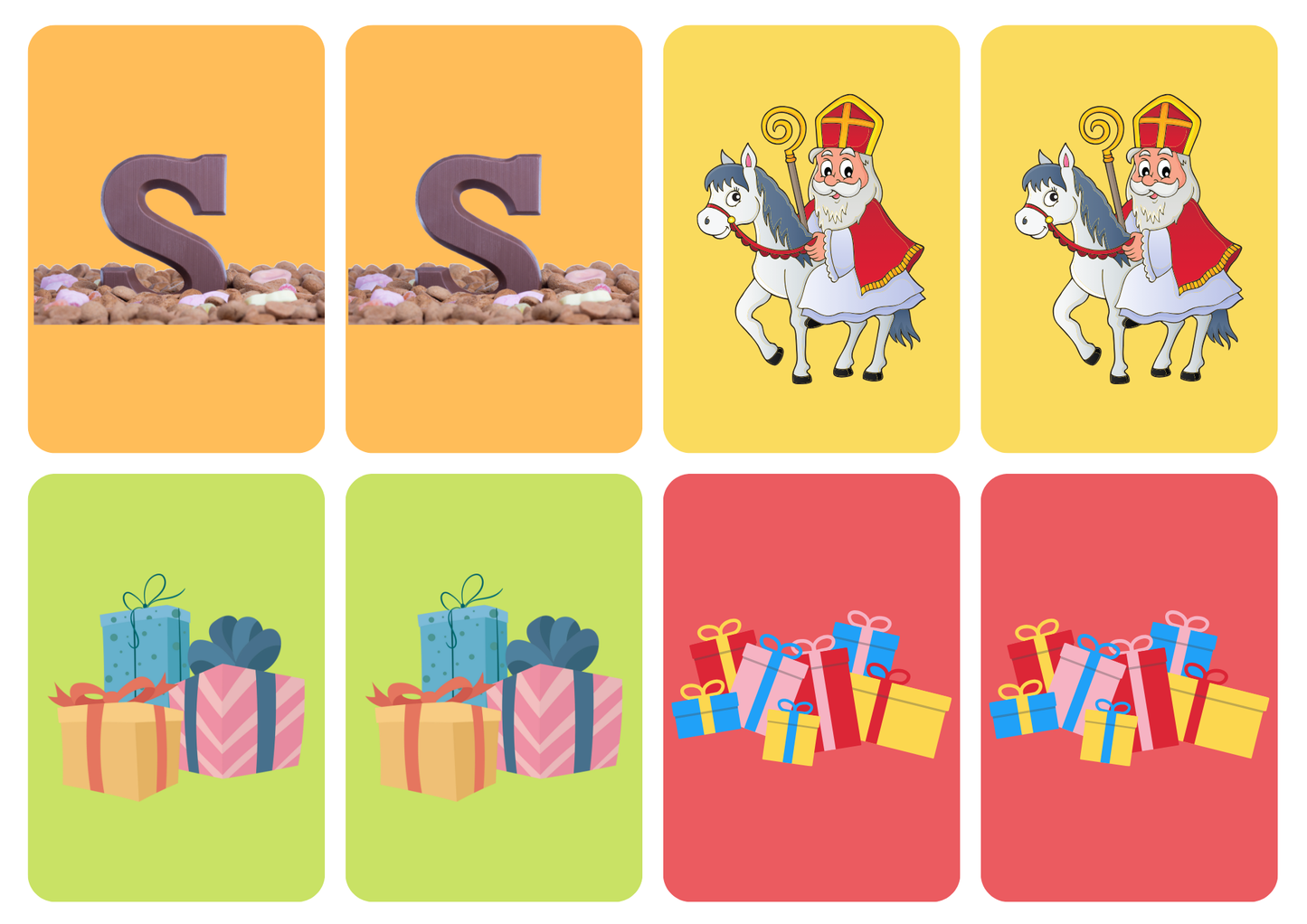 Matching cards - thema Sinterklaas