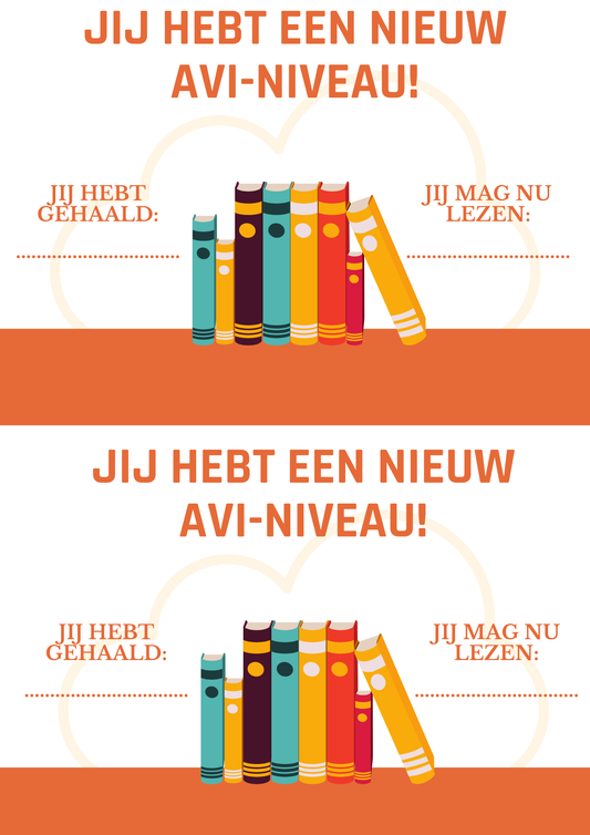 Avi niveau-kaartjes