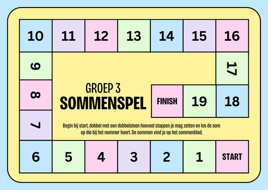 Groep 3 sommenspel - gratis download