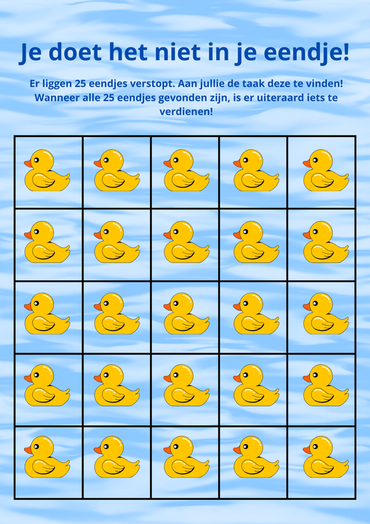 Je doet het niet in je eendje! - gratis download