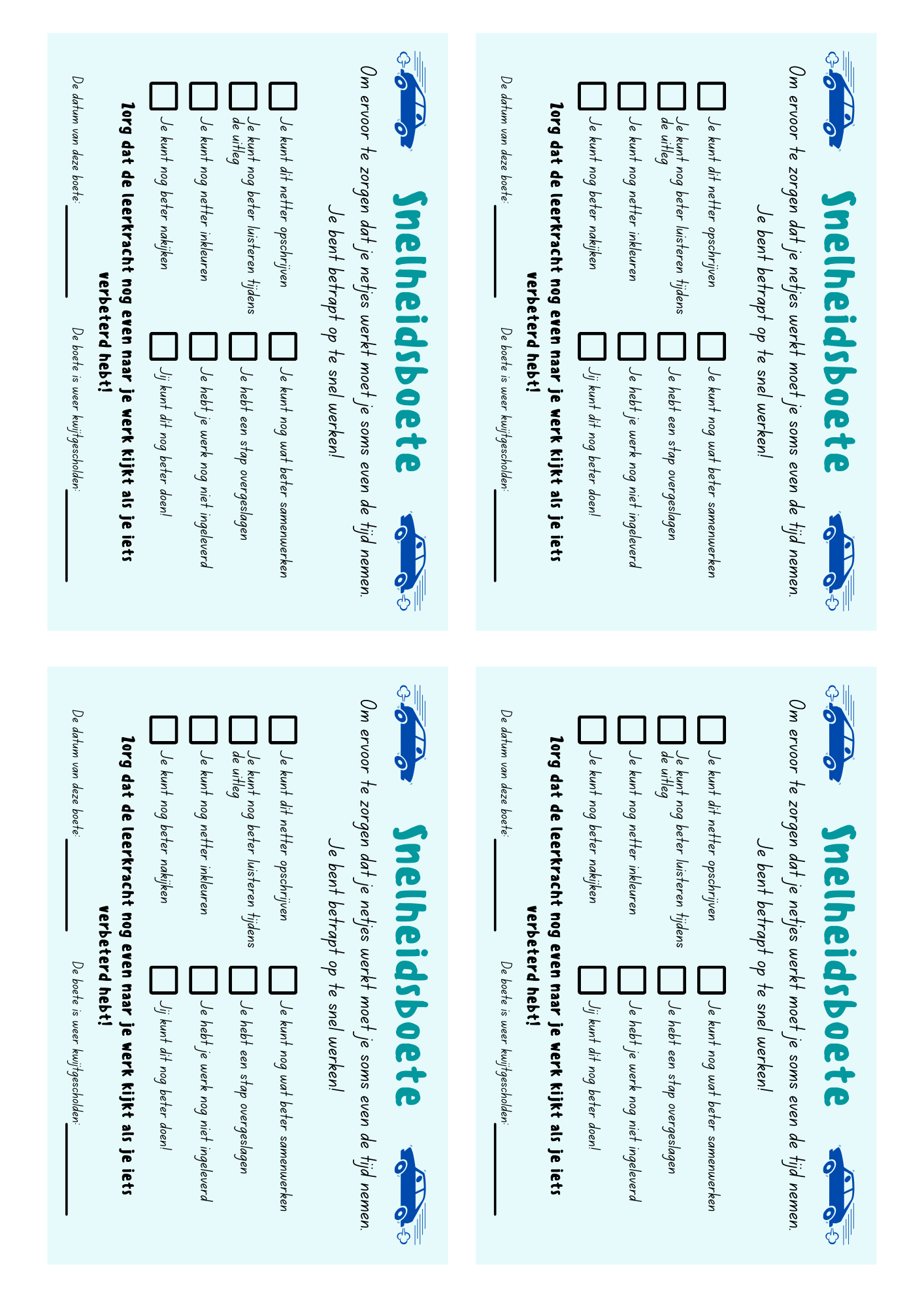 Snelheidsboete - gratis download