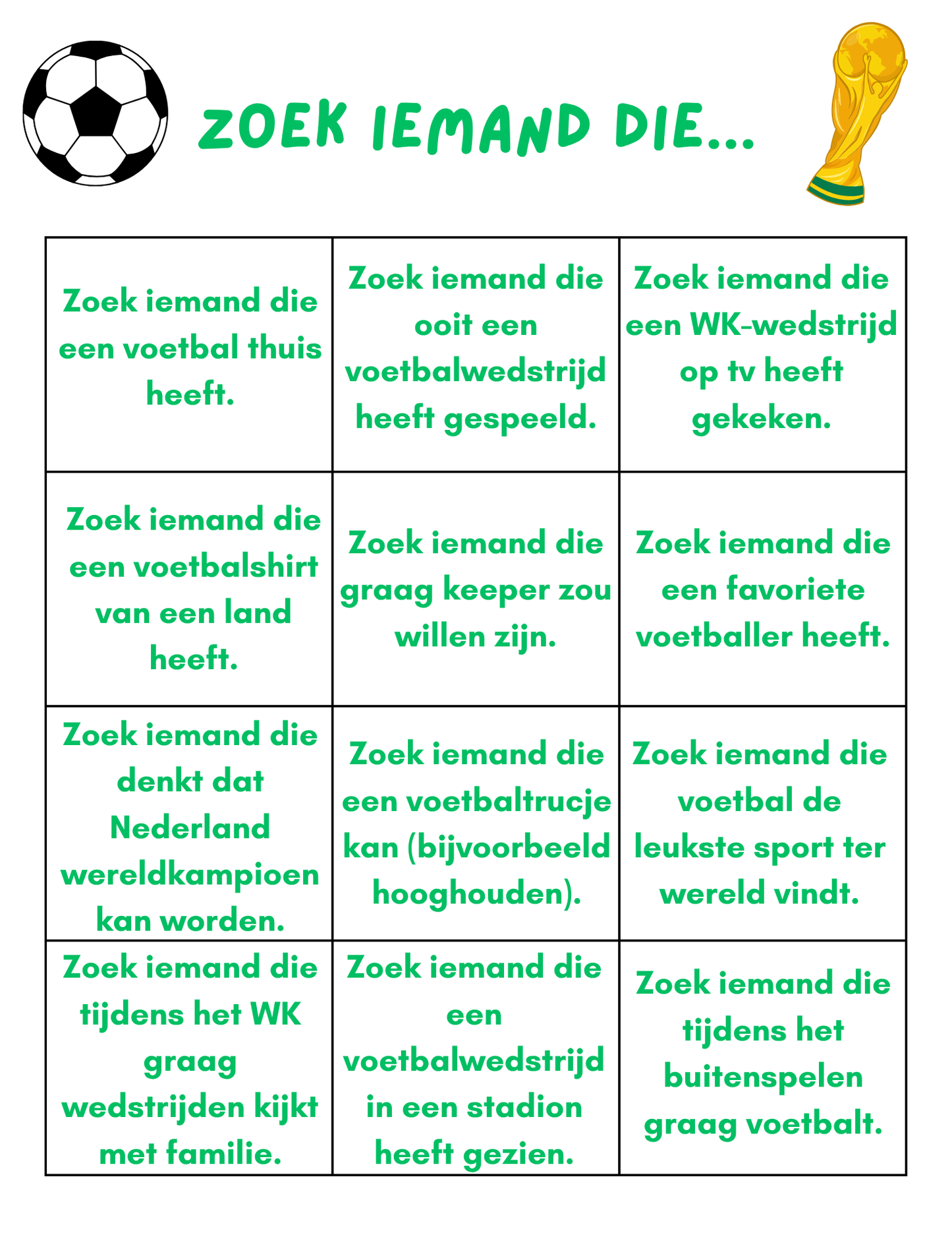 Zoek iemand die... WK-voetbal editie
