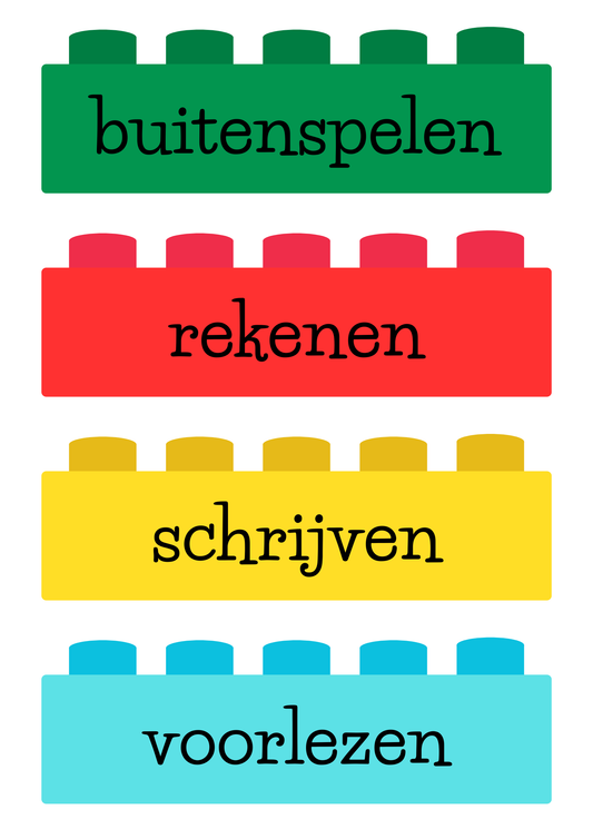 Dagritmekaarten thema 'Bouwstenen'