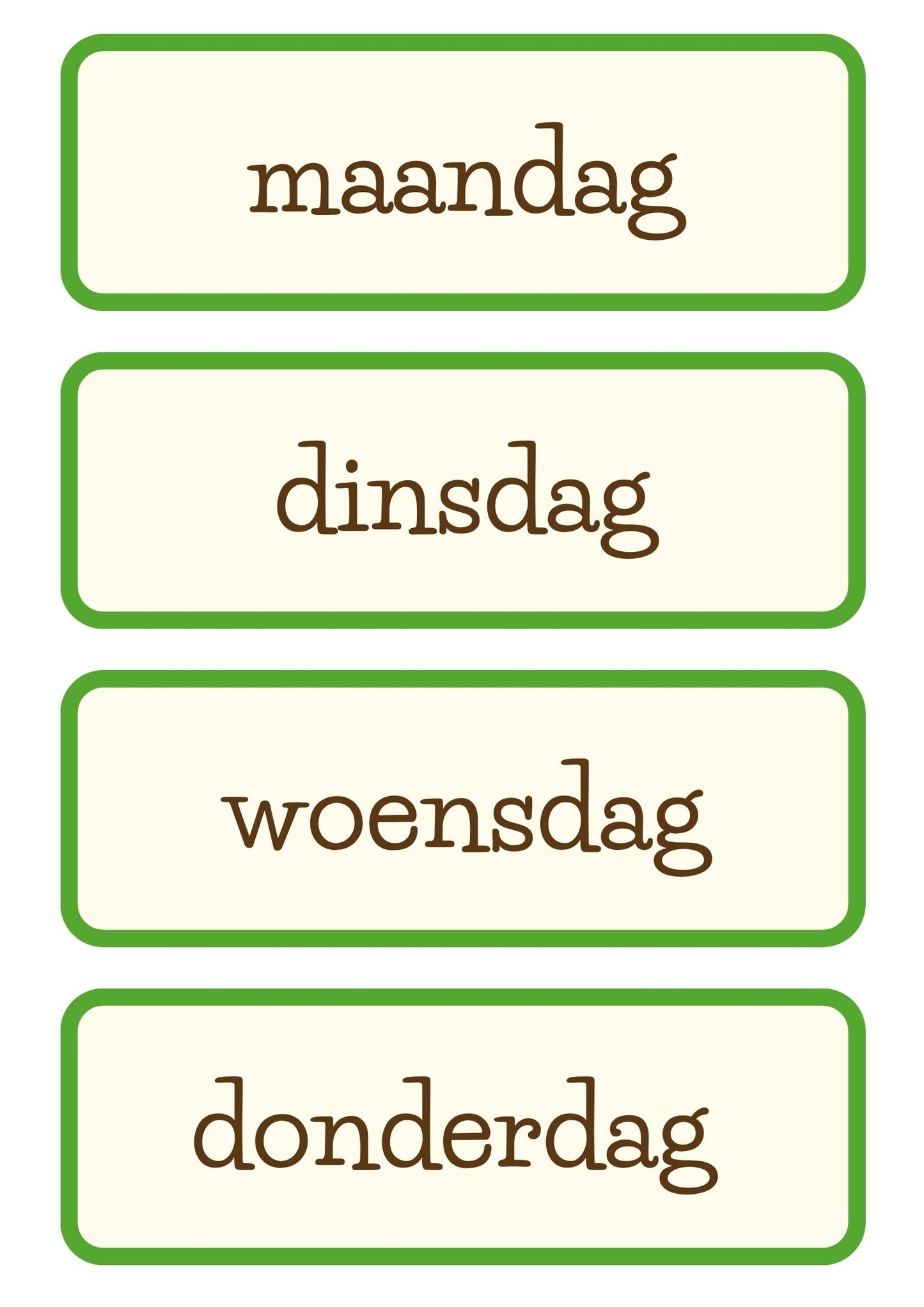 Dagritmekaarten thema 'Planten'