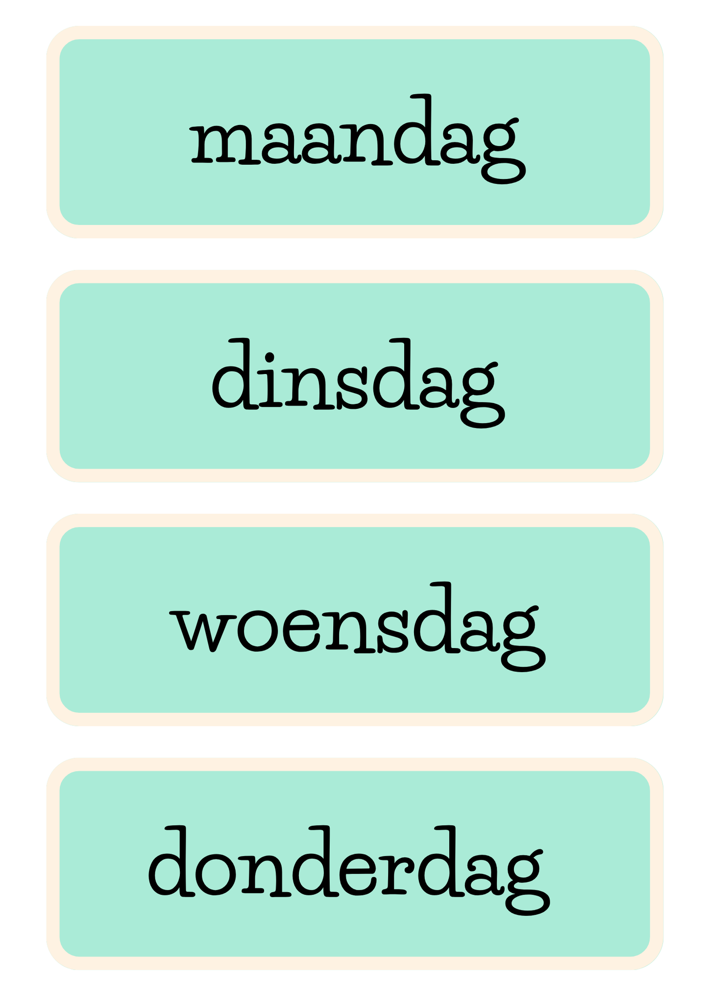 Dagritmekaarten thema 'Dieren'